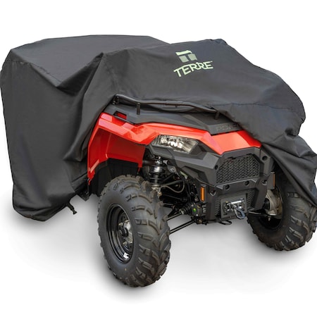 T Terre ATV Cover Waterproof Heavy Duty Fits Most Quads, Windproof Buckle Strapping 106005